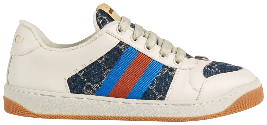 Gucci Wmns Screener GG Canvas Denim Ivory