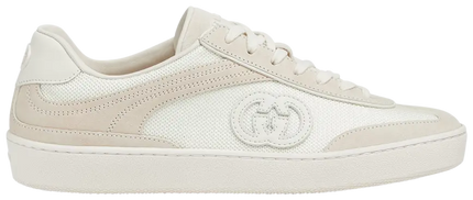 Gucci Wmns G74 Interlocking G  White Suede