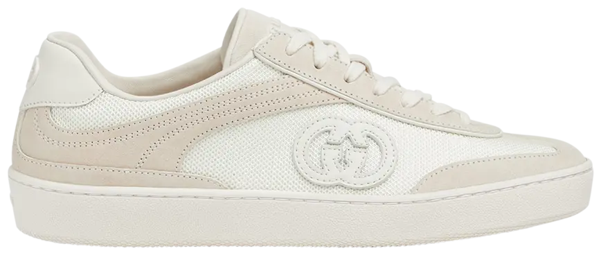 Gucci Wmns G74 Interlocking G  White Suede
