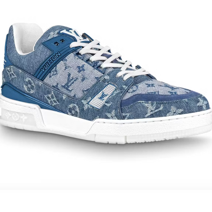 Louis Vuitton Trainer Sneaker Denim Monogram