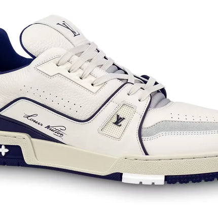 Louis Vuitton Trainer #54 Signature White Marine