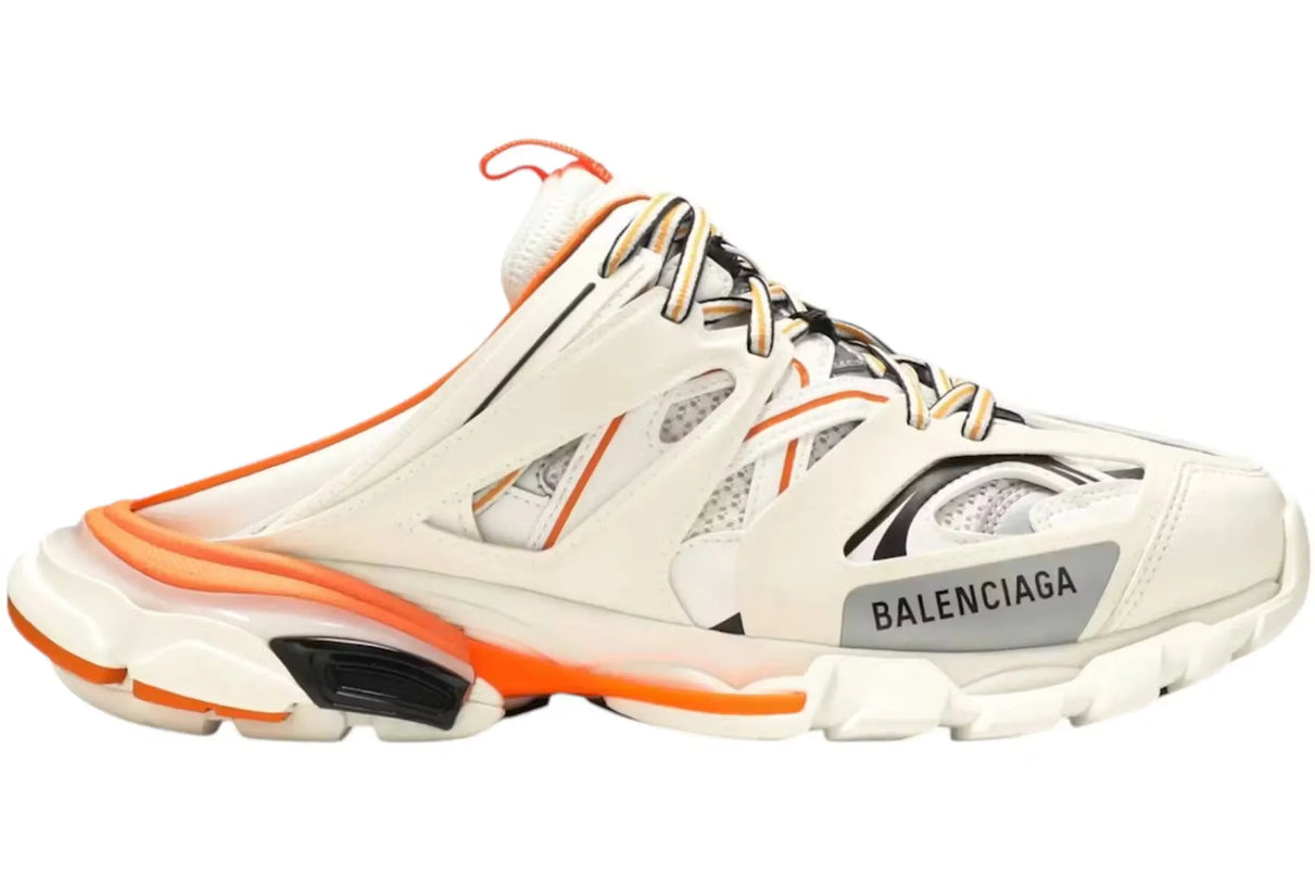 Balenciaga Track Mule Runners White Orange