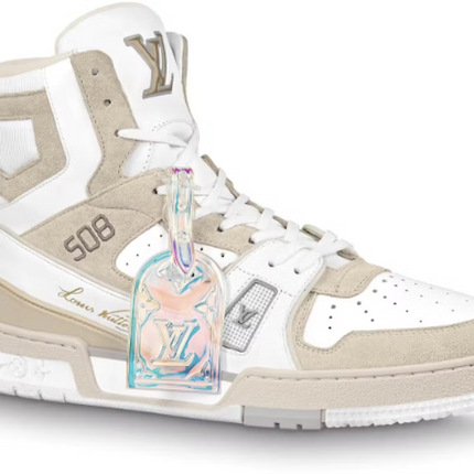 Louis Vuitton Trainer Sneaker White Iridescent